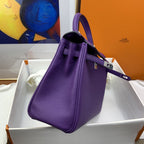 Hermes Kelly 25 Retourne Togo Purple Bag For Women, Women’s Handbags, Shoulder Bags 10in/25cm