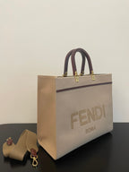 Fendi Tote Bag 35cm Beige