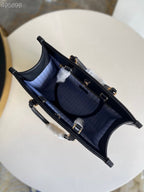 Louis Vuitton OnTheGo MM Bag 35cm Raffia/Cowhide Leather Spring/Summer Collection M57707 Black