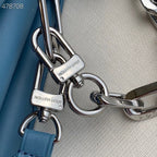 Louis Vuitton Coussin PM Bag 26cm Monogram Embossed Puffy Lambskin Leather Spring/Summer Collection M57793 Light Blue