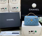 Chanel Small Vanity Bag 17cm Blue