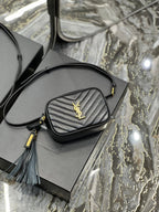 Saint Laurent Lou Belt Bag In Matelasse Gold Hardware 15cm