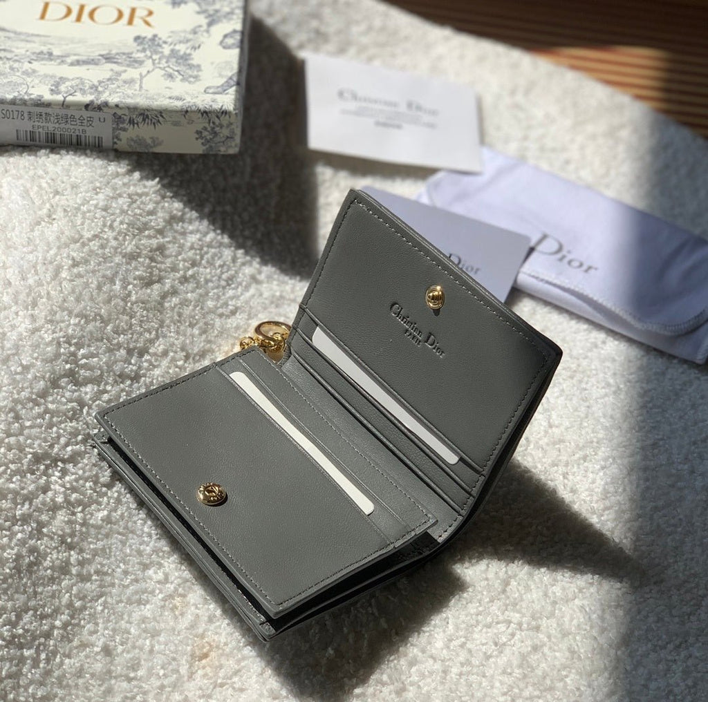 Mini Lady Dior Black Wallet 11cm