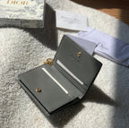 Mini Lady Dior Black Wallet 11cm
