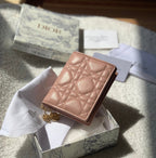 Mini Lady Dior Pink Wallet 11cm