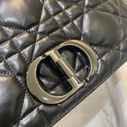 Christian Dior Large Caro Bag 28cm Black