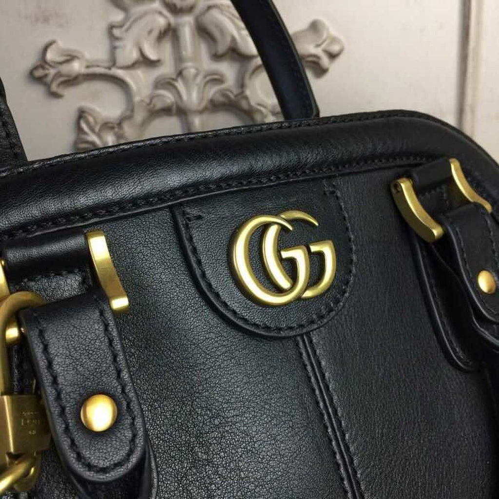 Gucci Re(Belle) Large Top Handle Bag Black For Women 15.75in/40cm GG