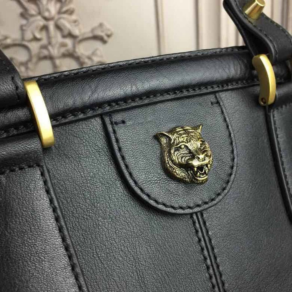 Gucci Re(Belle) Large Top Handle Bag Black For Women 15.75in/40cm GG