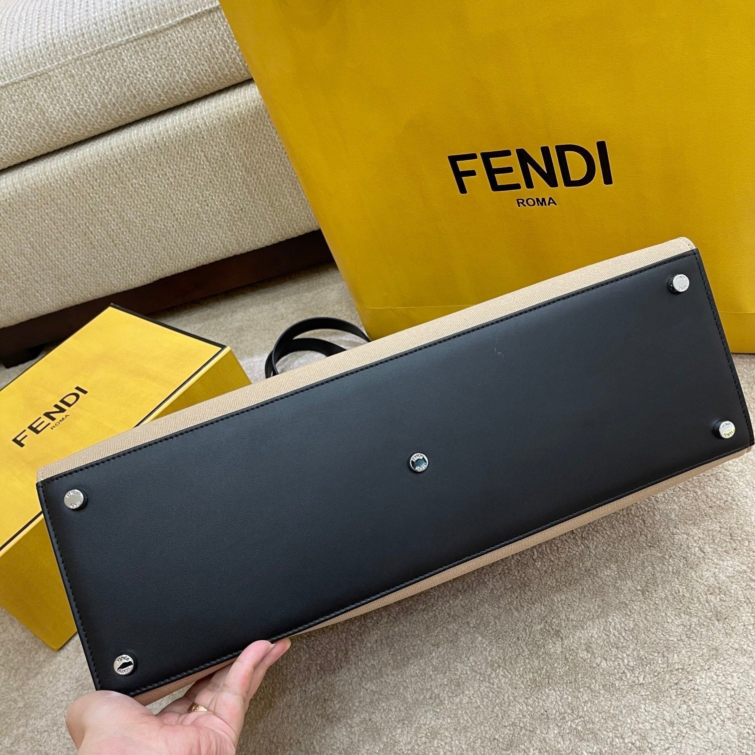 Fendi Cabas Toile 46cm