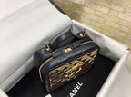 Chanel 21 22 Vanity Casebag 19cm Gold Toned