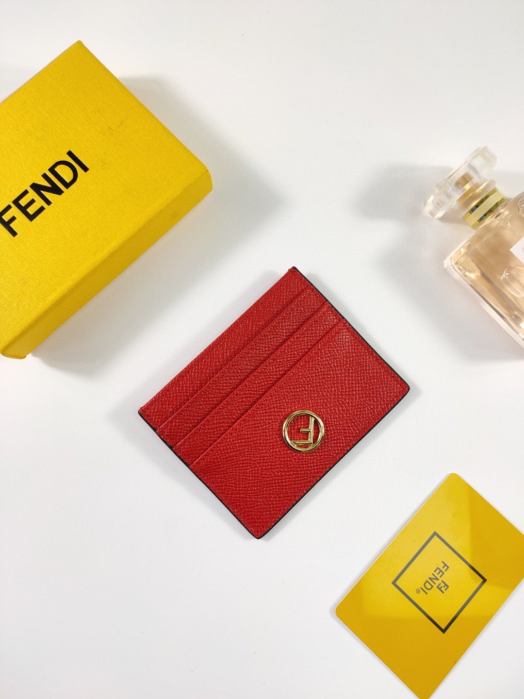 Fendi Card Case 10cm Red