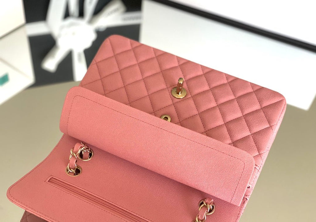 Chanel Classic Flapbag Gold Hardware 26cm Pink