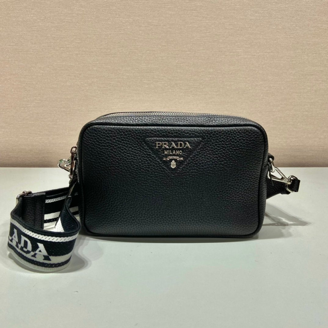 Prada Bag With Shoulder Strap Black For Women, Women’s Bags 8.6in/22cm