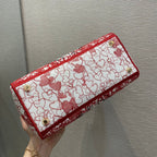 Christian Dior Medium Lady D-Lite Bag 24cm Red