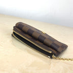 Louis Vuitton Damier Clutch Bag 13cm Brown