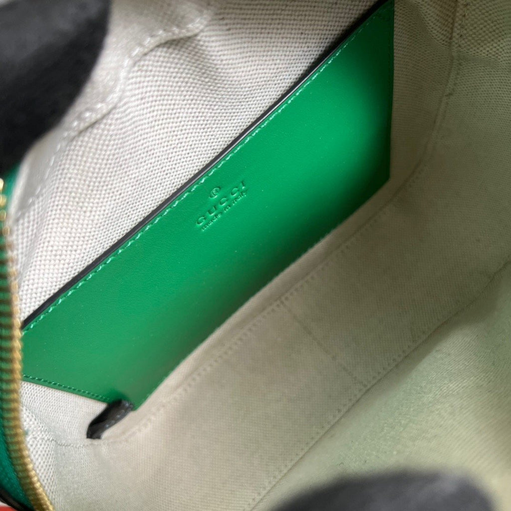 Gucci Matelasse Shoulder Bag Green For Women, Women’s Bags 8.5in/22cm
