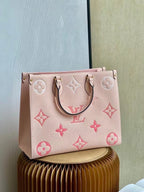 Louis Vuitton By The Pool OnTheGo MM Bag 35cm Monogram Empreinte Canvas Leather Spring/Summer Collection M45717 Rosebud