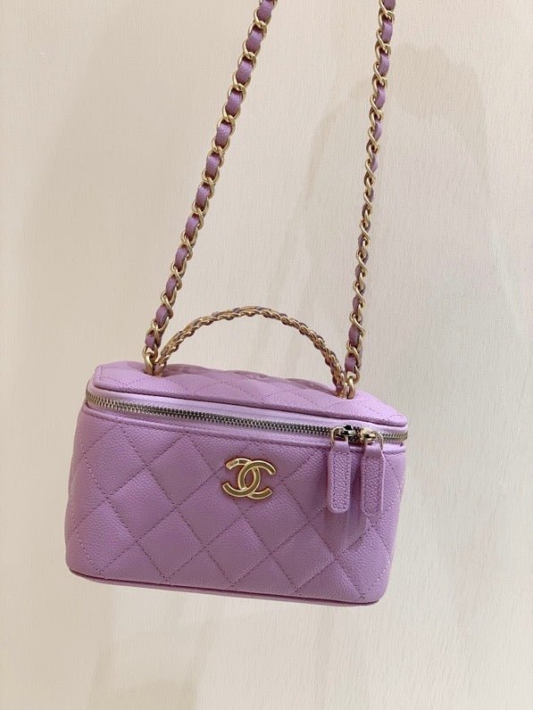 Chanel Small Vanity Bag 17cm Purple