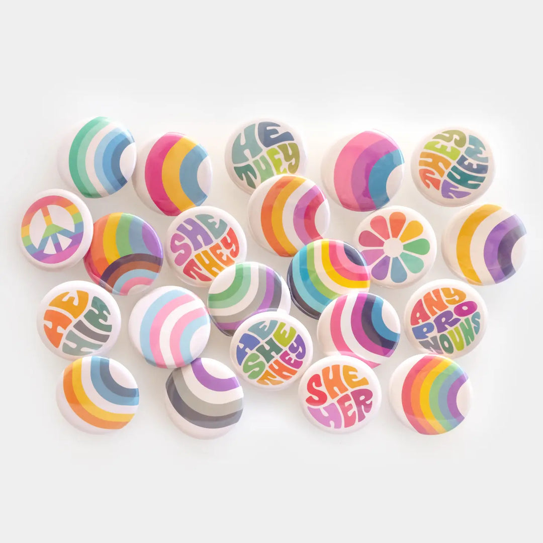 Pride Rainbow Buttons  |  Featured Brand