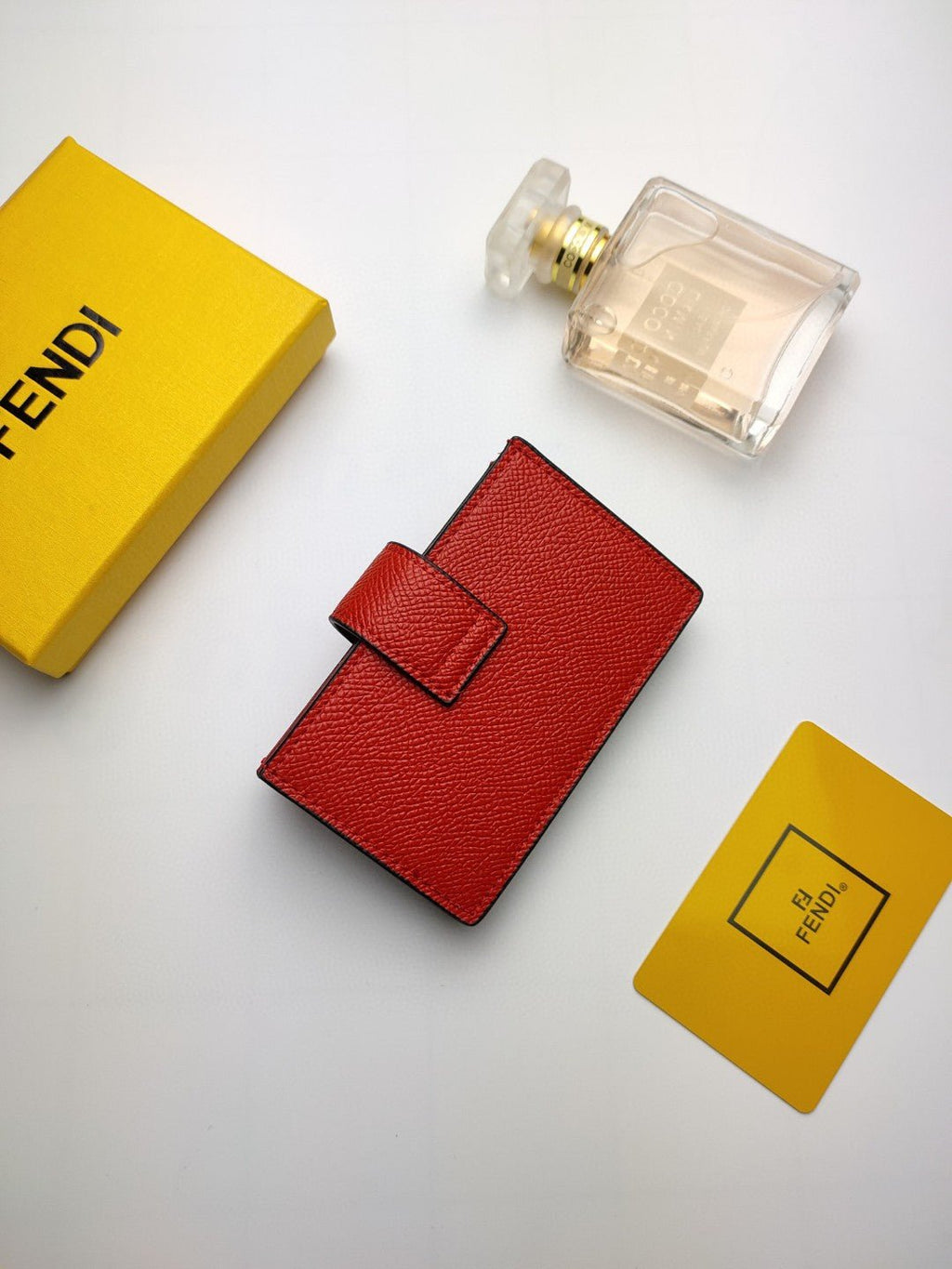 Fendi Card Holder 10cm Red