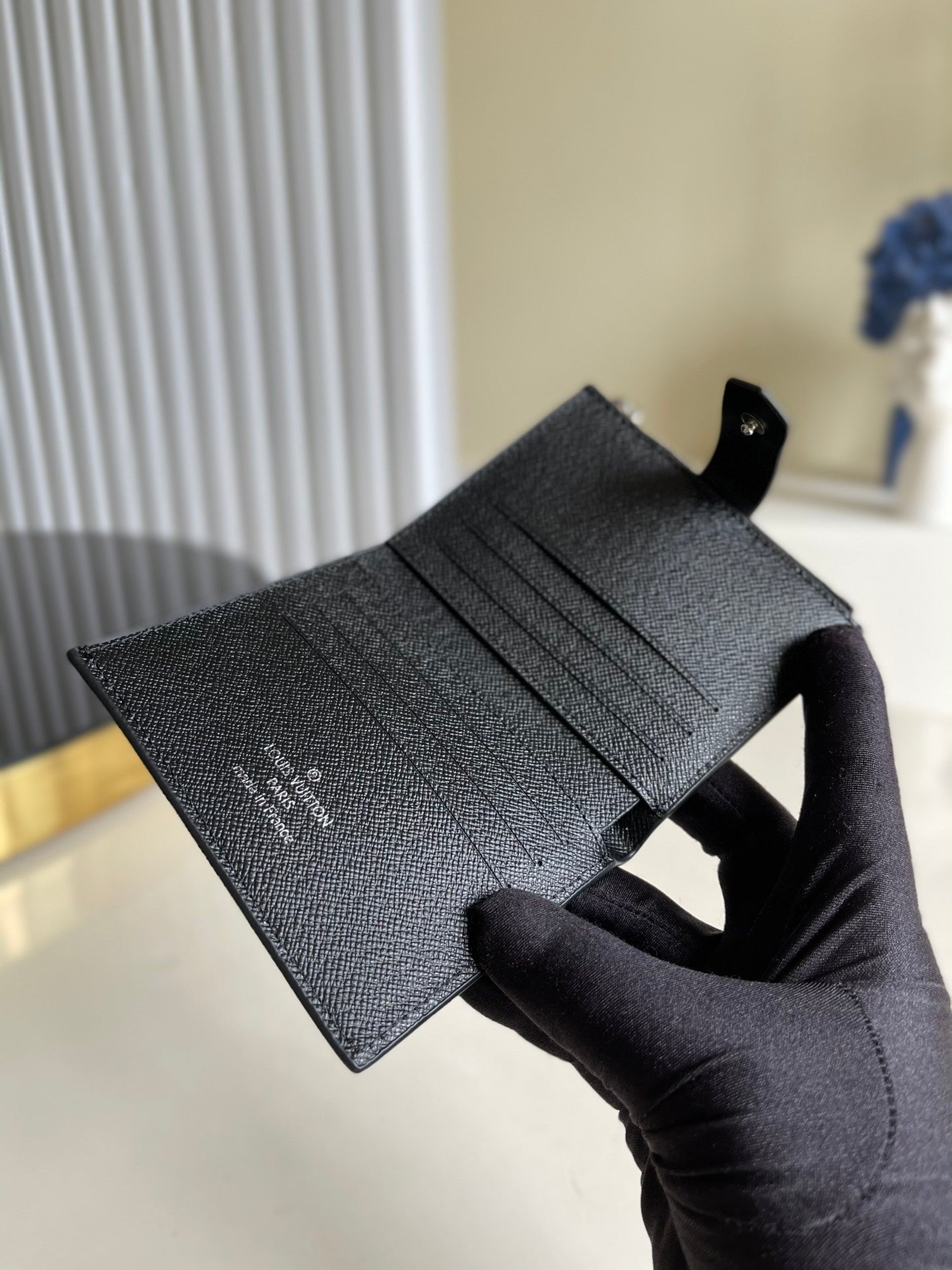 Louis Vuitton Monogram Empreinte Wallet 11cm Black