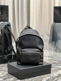 Saint Laurent City Backpack In Canvas Unisex 35cm Black