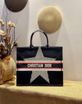 Christina Dior Book Tote Bag 41cm Black