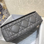 Christian Dior Large Caro Bag 28cm Dark Grey