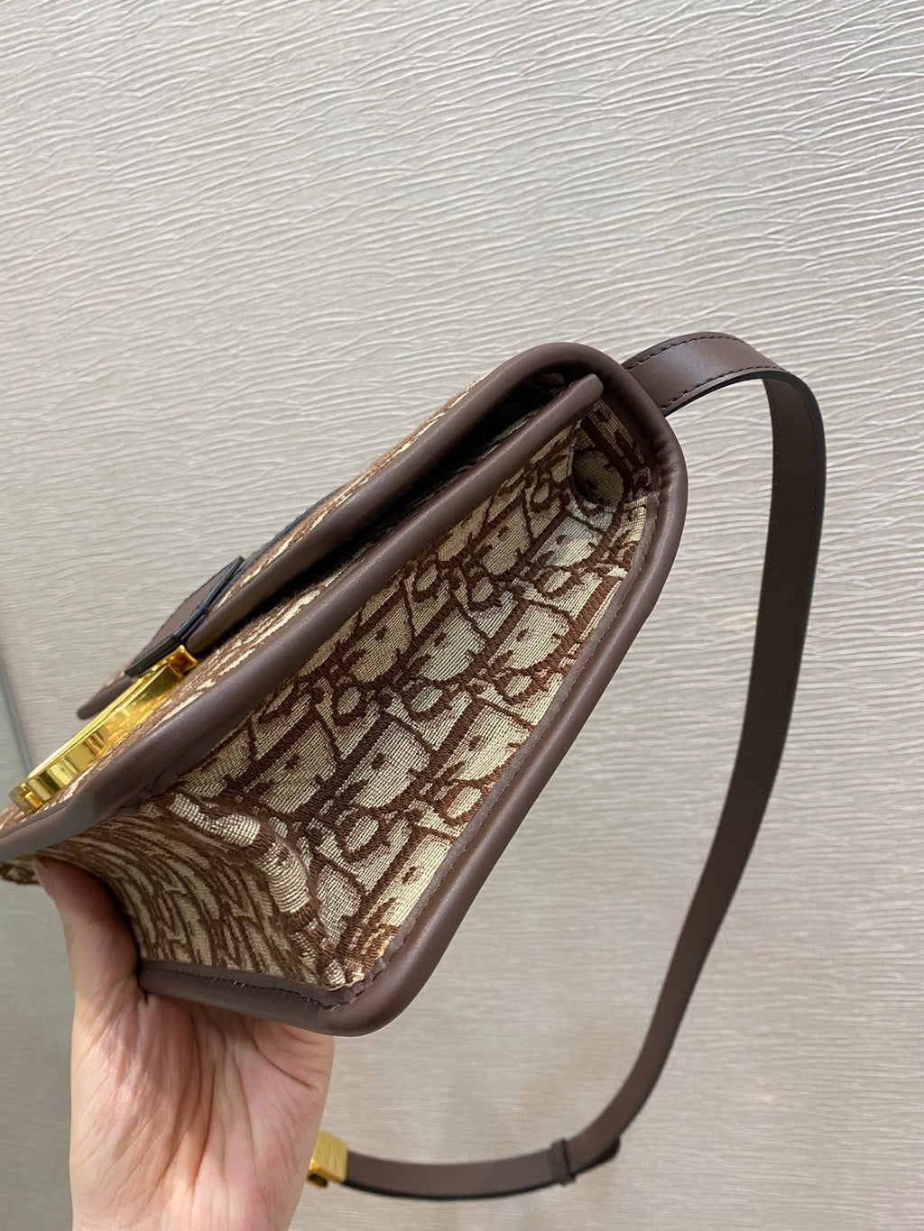 Christian Dior Brown Crossbody Bag 24cm