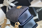 Chanel Medium Classic Flapbag 25cm Dark Blue