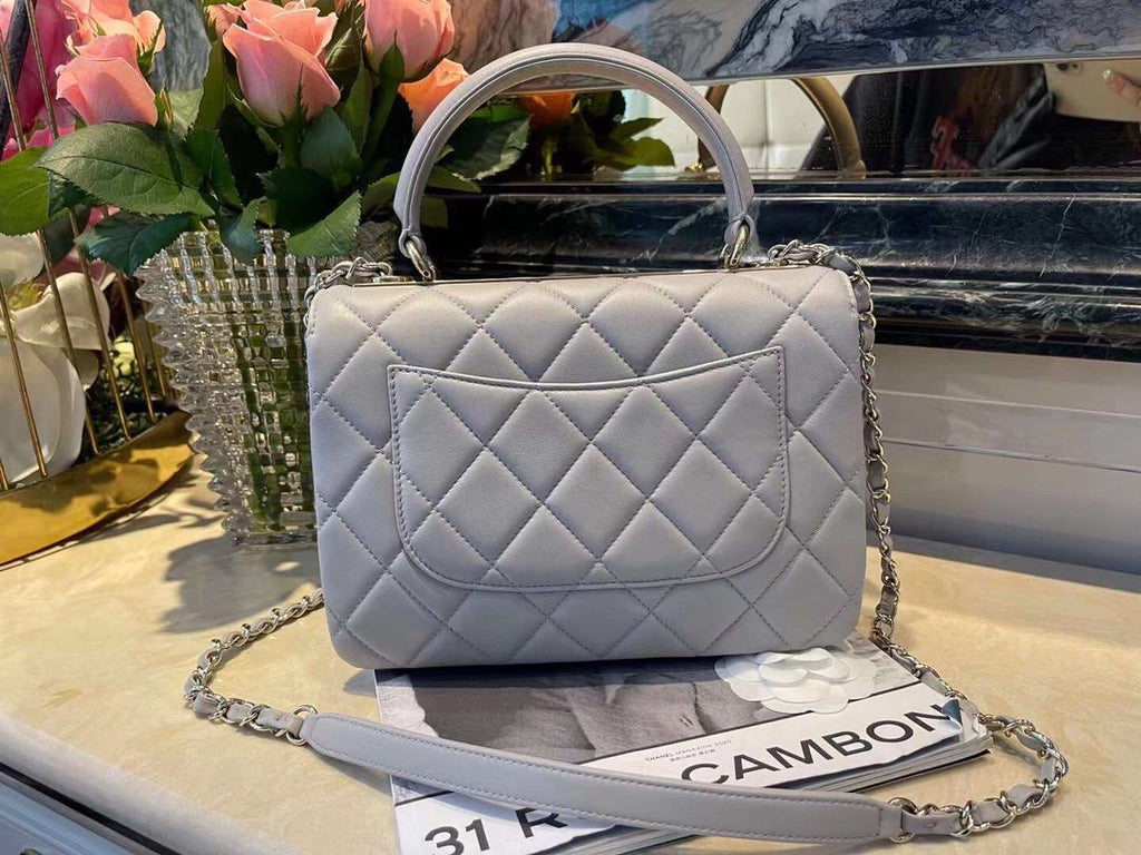 Chanel Classic Flap Bag 25cm Grey