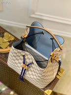 Louis Vuitton NeoNoe Bucket Bag MM Damier Azur Canvas Spring/Summer Collection N50042, Blue