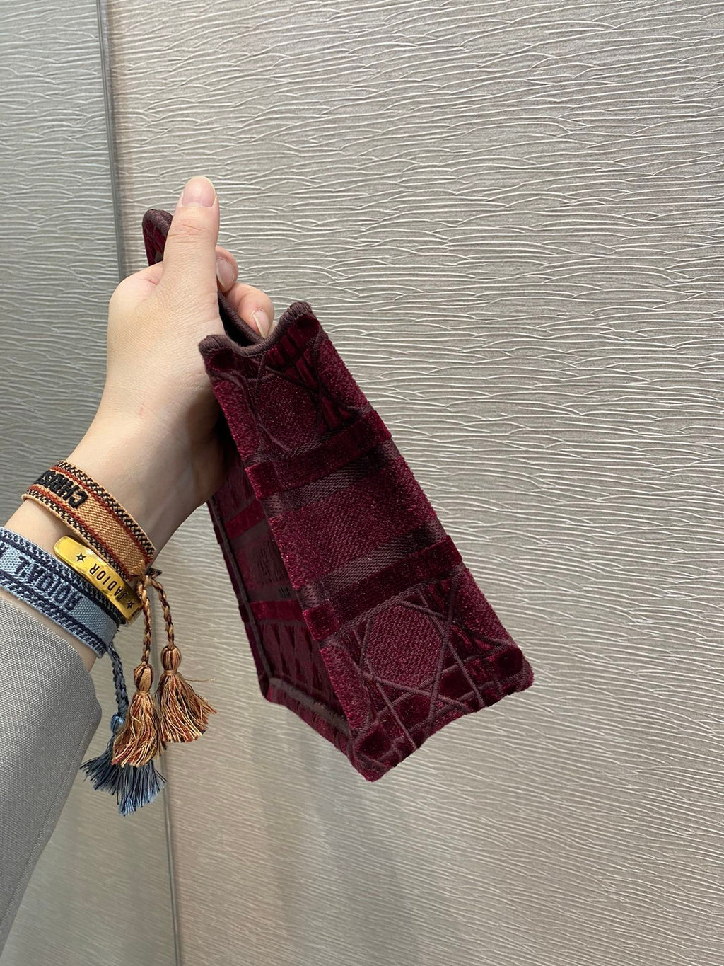 Christian Dior Red Mini Handle Bag 23cm