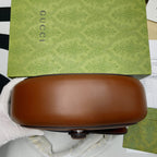 Gucci Aria Shoulder Bag Brown For Women, Women’s Bags 10.2in/25cm GG