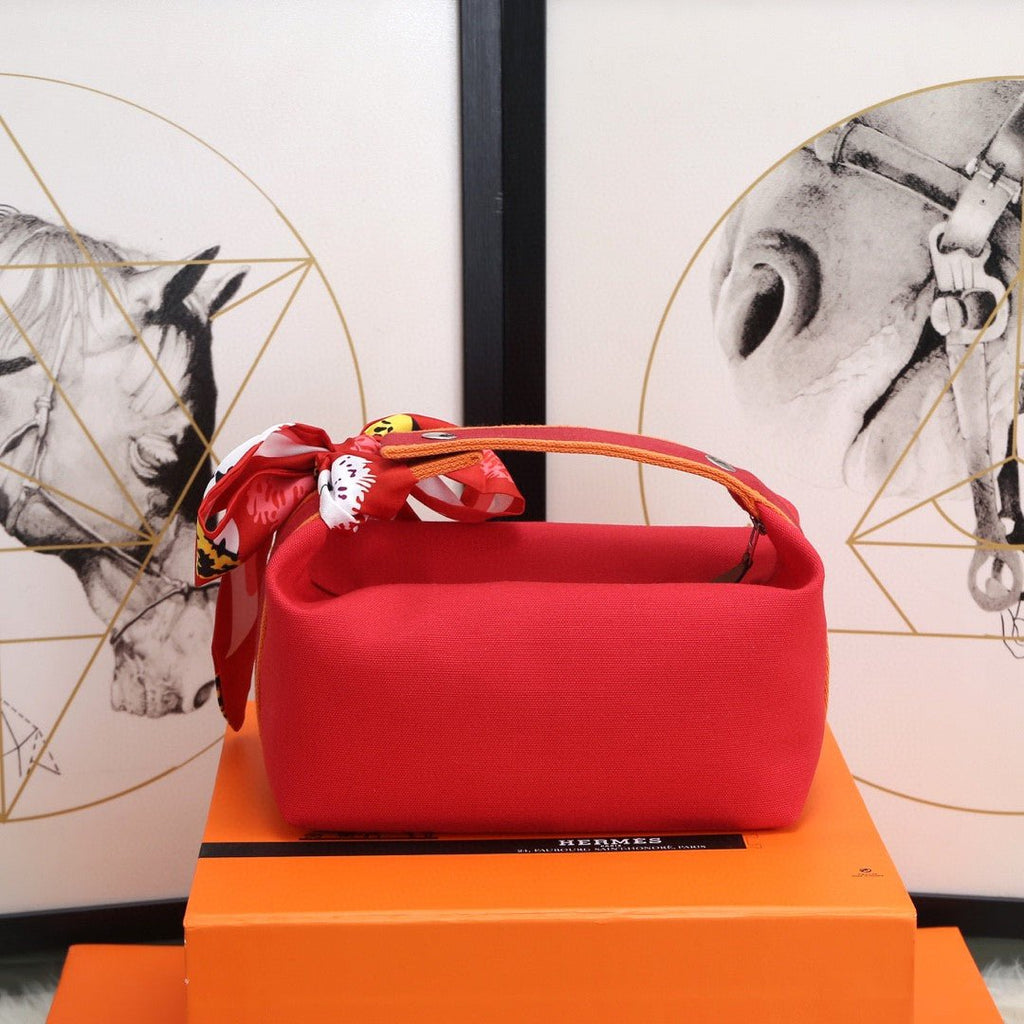 Hermes Bride A Brac Case Red Bag For Women, Women’s Handbags, Shoulder Bags 9.8in/25cm