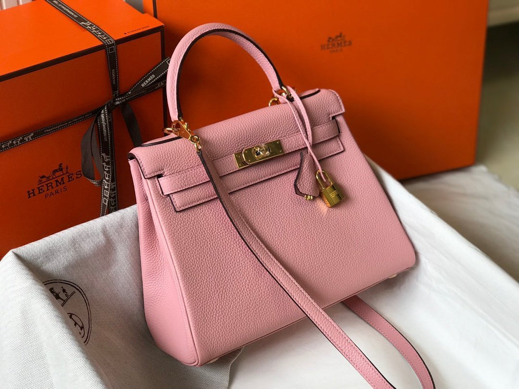 Hermes Kelly 28cm Bubblegum Pink Togo Bag For Women, Women’s Handbags, Shoulder Bags 11in/28cm