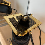 Fendi First Small Python Bag 26cm Black