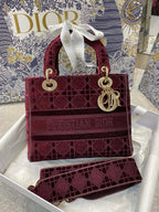 Christian Dior Red Handle Bag 24cm