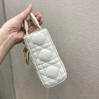 Christian Dior Lady D-Joy Bag 26cm White