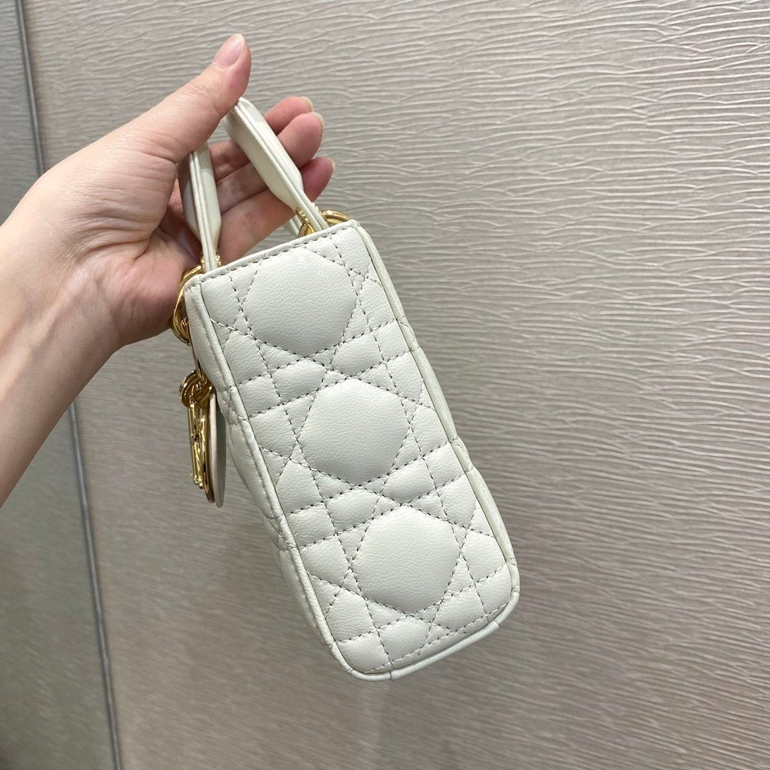 Christian Dior Lady D-Joy Bag 26cm White