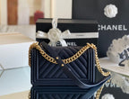 Chanel Medium Classic Flapbag 25cm Dark Blue