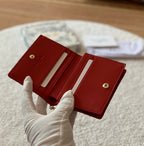 Mini Lady Dior Red Wallet 11cm