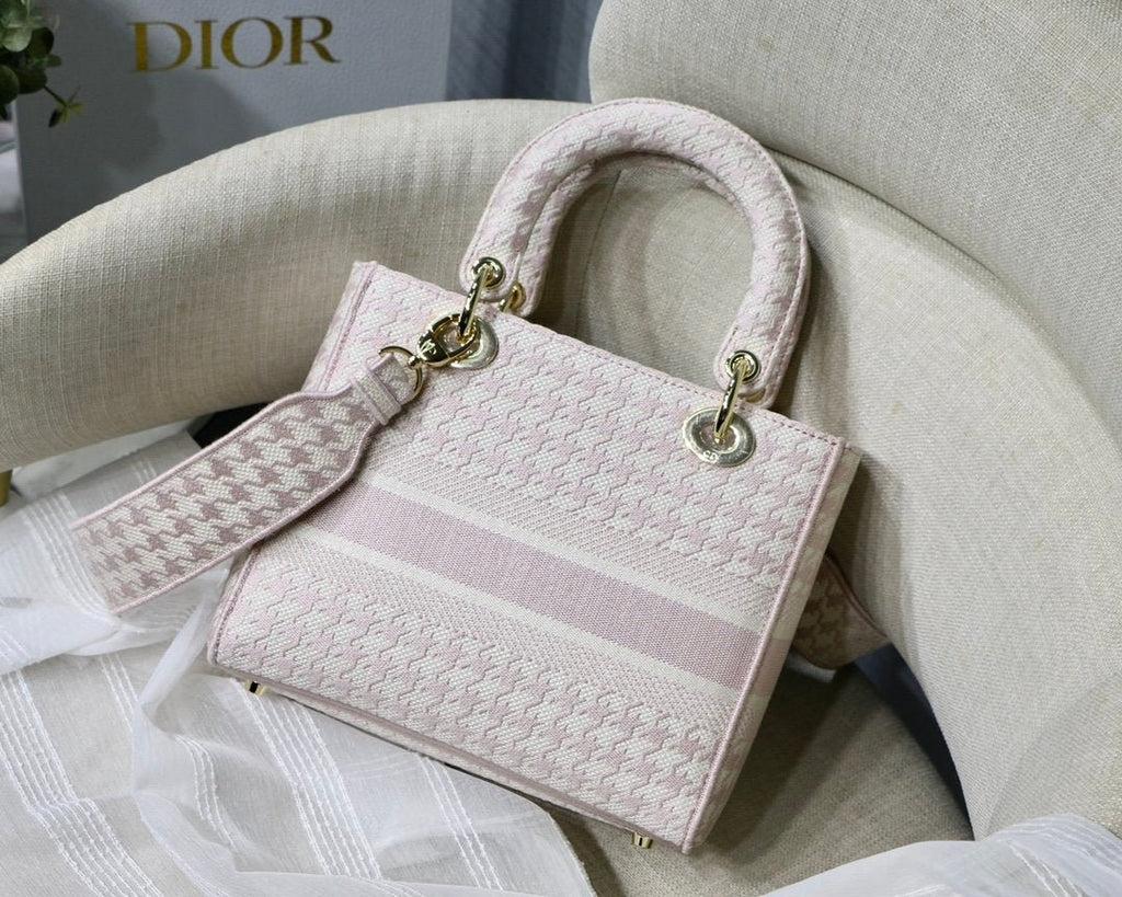 Christian Dior Medium Lady D-Lite Bag 24cm Pink