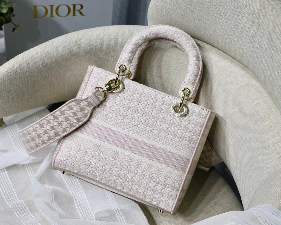 Christian Dior Medium Lady D-Lite Bag 24cm Black