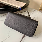 Louis Vuitton Taurillon Clutch Wallet 20cm Black