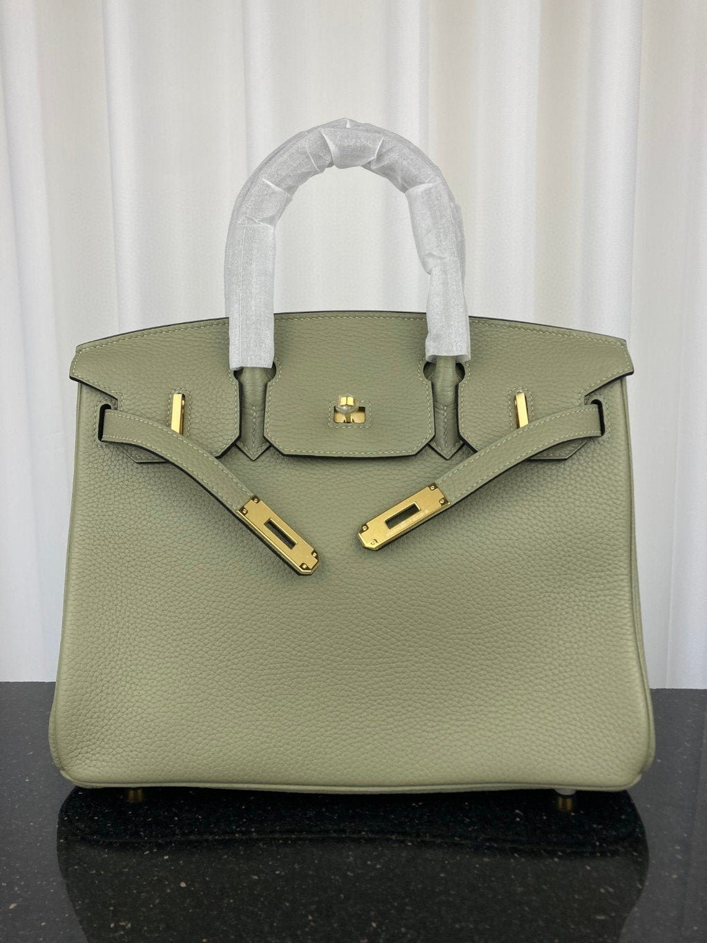 Hermes Birkin Bag 30 Green Moss Toned Hardware Bag For Women, Women’s Handbags, Shoulder Bags 11.8in/30cm