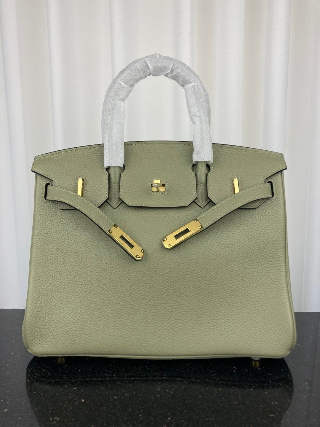 Hermes Birkin Bag 30 Green Moss Toned Hardware Bag For Women, Women’s Handbags, Shoulder Bags 11.8in/30cm
