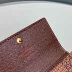 Louis Vuitton Damier Wallet 10cm Brown