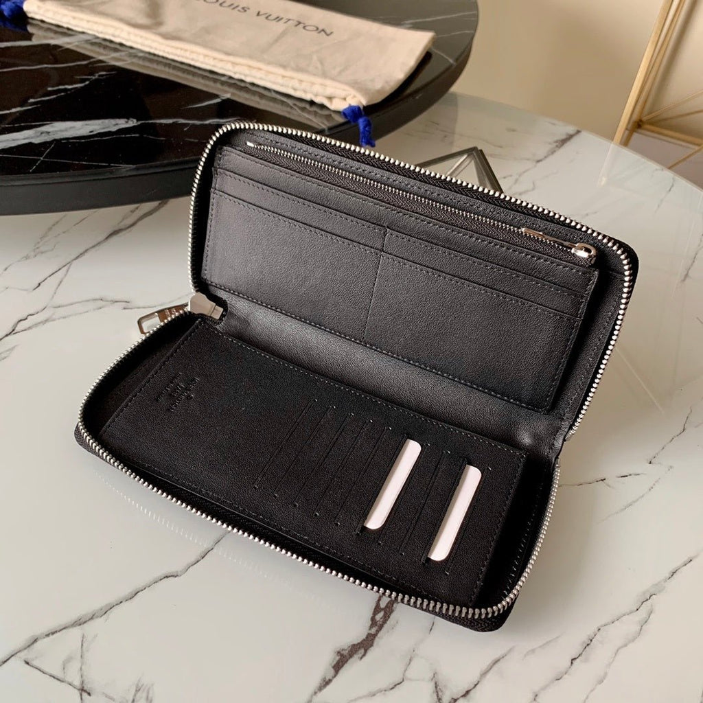 Louis Vuitton Taurillon Clutch Wallet 20cm Black
