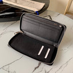 Louis Vuitton Taurillon Clutch Wallet 20cm Black